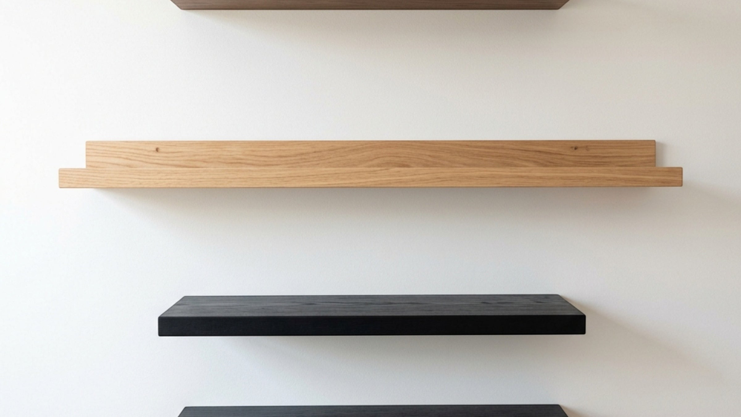 Quiey Wall-Mounted Wooden Shelves